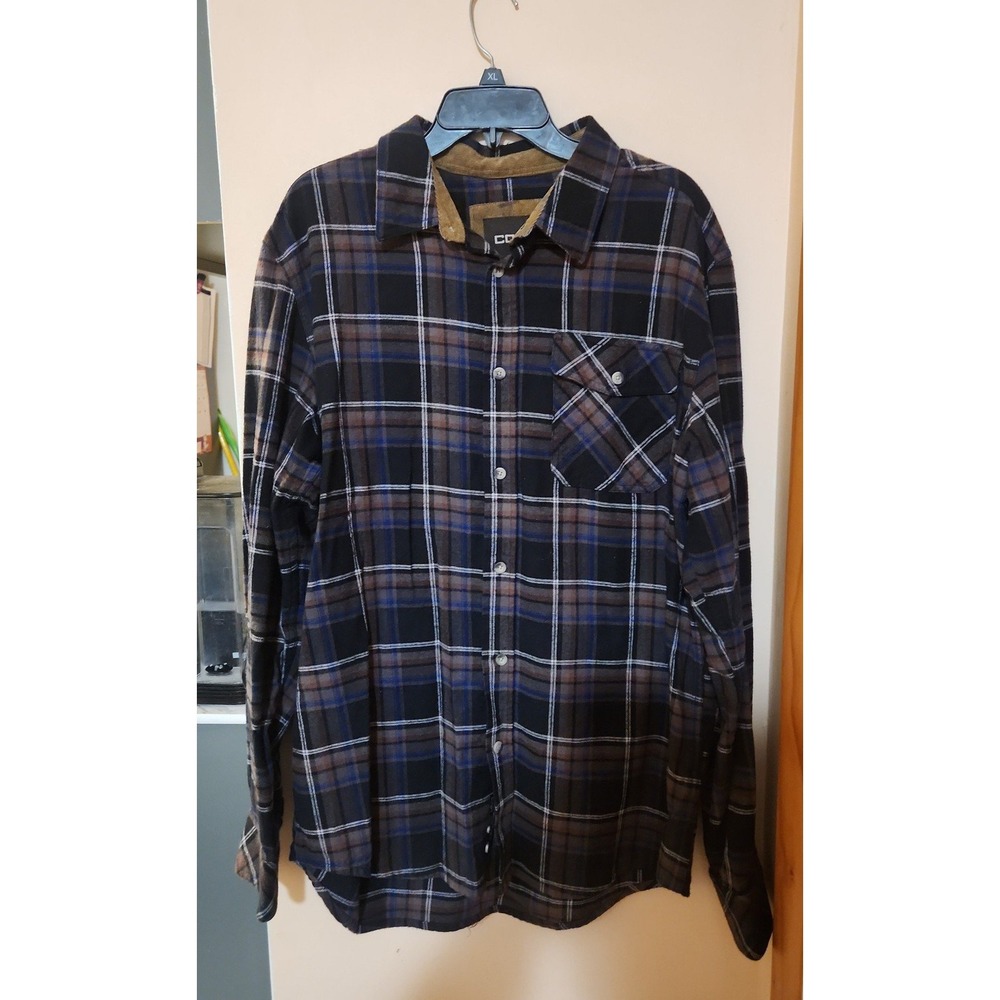 CQR Men's Flannel size large tall